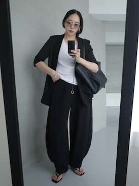 「RIM.ARK（リムアーク）のアイテム」を使った、sakurako_kusanoさん（レディース・167cm）の夏コーディネート