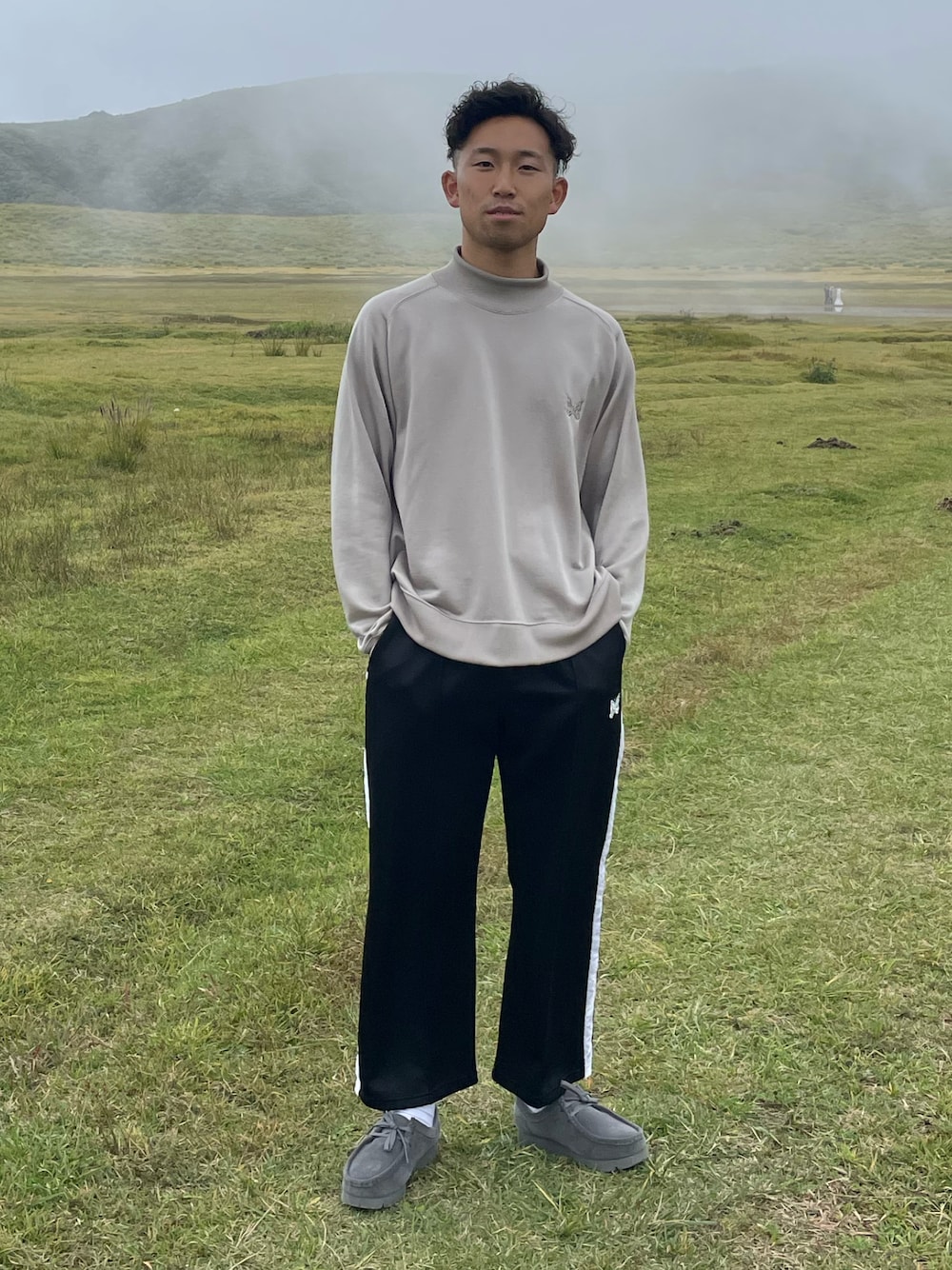 Needles（ニードルス）の「L/S Mock Neck Tee - C/Pe Bright Jersey（T