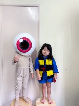 「kids」｜「アイテム（その他アウター）」を使った、Blake/Leiaさん（キッズ・100cm）の秋コーディネート