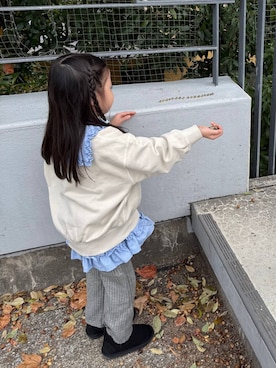 「アイテム（スウェット）」を使った、kahoさん（キッズ・100cm）の秋コーディネート