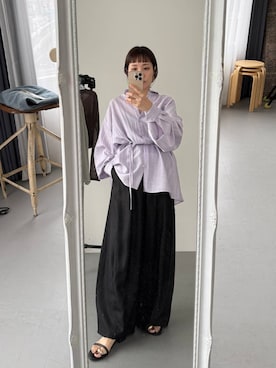 「骨格ウェーブ」｜kahoさん（レディース・156cm・40代）の夏コーディネート