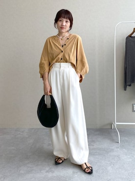 「e/rm（イーアールエム）のアイテム（アクセサリー）」を使った、kahoさん（レディース・156cm）の夏コーディネート