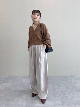 「e/rm（イーアールエム）のアイテム（アクセサリー）」を使った、kahoさん（レディース・156cm）の秋コーディネート