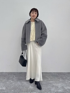 「アイテム（ヘアアクセサリー）」を使った、kahoさん（レディース・156cm・40代）の冬コーディネート