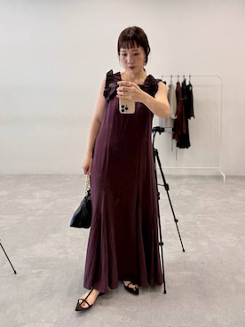 「アイテム（ノーカラージャケット）」を使った、kahoさん（レディース・156cm）の夏コーディネート