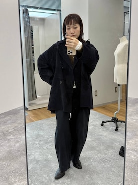 「A part by（アパートバイ）のアイテム（その他アウター）」を使った、kahoさん（レディース・156cm）の秋コーディネート