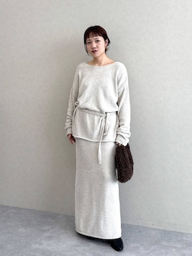 「アイテム（セットアップ）」を使った、kahoさん（レディース・156cm）の秋コーディネート