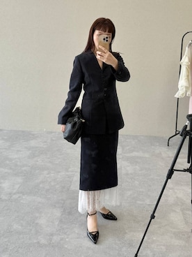 「アイテム（パンプス）」を使った、kahoさん（レディース・156cm・40代）の冬コーディネート