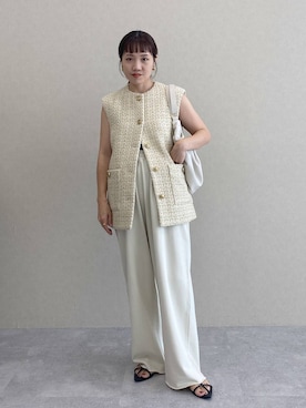 「e/rm（イーアールエム）のアイテム（スウェットパンツ）」を使った、kahoさん（レディース・156cm）の秋コーディネート