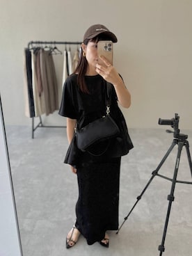 「アイテム（スカート）」を使った、kahoさん（レディース・156cm・40代）の夏コーディネート