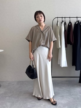 「アイテム（バッグ）」を使った、kahoさん（レディース・156cm・40代）の夏コーディネート