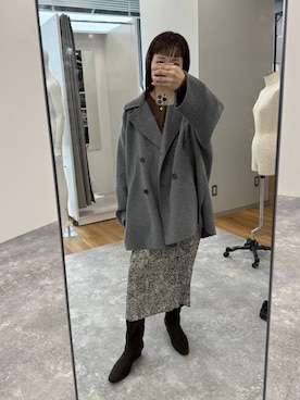 「A part by（アパートバイ）のアイテム（その他アウター）」を使った、kahoさん（レディース・156cm）の秋コーディネート