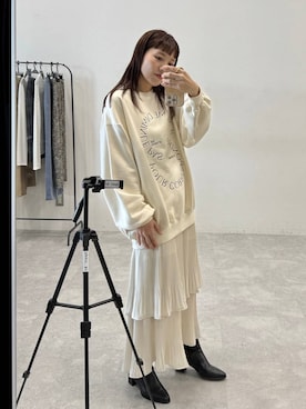 「アイテム（スウェット）」を使った、kahoさん（レディース・156cm・40代）の秋コーディネート