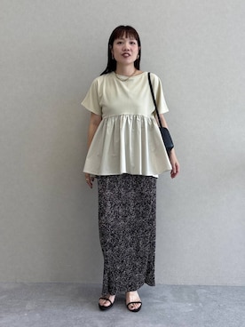 「アイテム（ハンドバッグ）」を使った、kahoさん（レディース・156cm・40代）の夏コーディネート