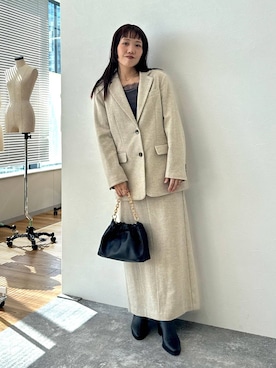 「アイテム（キャミソール）」を使った、kahoさん（レディース・156cm・40代）の秋コーディネート