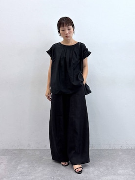 「アイテム（ヘアアクセサリー）」を使った、kahoさん（レディース・156cm・40代）の夏コーディネート