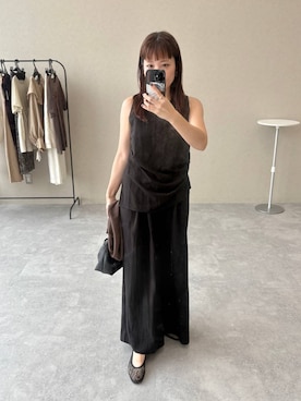 「アイテム（パンツドレス）」を使った、kahoさん（レディース・156cm・40代）の夏コーディネート