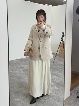 「アイテム（テーラードジャケット）」を使った、kahoさん（レディース・156cm・40代）の秋コーディネート