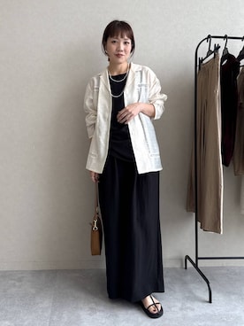「アイテム（パンツドレス）」を使った、kahoさん（レディース・156cm・40代）の夏コーディネート