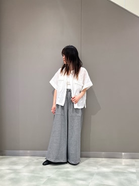 「スエット」｜「アイテム（スウェットパンツ）」を使った、t☺︎rachanさん（レディース・158cm）の春コーディネート