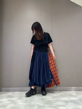 「grounds（グラウンズ）のアイテム」を使った、t☺︎rachanさん（レディース・158cm）の夏コーディネート