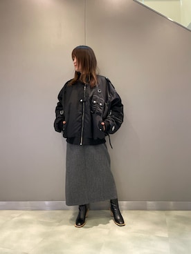 「ROYAL FLASH（ロイヤルフラッシュ）のアイテム（ジャケット/アウター）」を使った、t☺︎rachanさん（レディース・158cm）の秋コーディネート