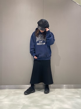 「ISAMU KATAYAMA BACKLASH（イサムカタヤマバックラッシュ）のアイテム」を使った、t☺︎rachanさん（レディース・158cm）の冬コーディネート