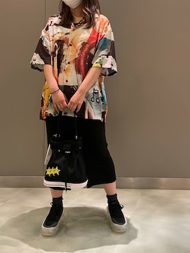 「MIKIO SAKABE（ミキオ サカベ）のアイテム」を使った、t☺︎rachanさん（レディース・158cm）の夏コーディネート