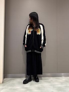 「amok（アモク）のアイテム」を使った、t☺︎rachanさん（レディース・158cm）の冬コーディネート