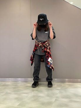 「Lucien Pellat-Finet（ルシアンペラフィネ）のアイテム（帽子）」を使った、t☺︎rachanさん（レディース・158cm）の春コーディネート