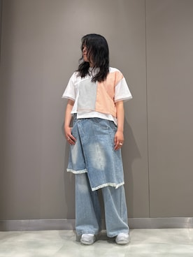 「ROYAL FLASH（ロイヤルフラッシュ）のアイテム」を使った、t☺︎rachanさん（レディース・158cm）の夏コーディネート