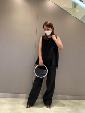「ADDICT NOIR（アディクトノアー）のアイテム」を使った、t☺︎rachanさん（レディース・158cm）の夏コーディネート