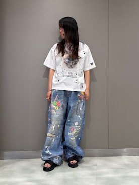 「アイテム（パンツ）」を使った、t☺︎rachanさん（レディース・158cm・30代）の夏コーディネート