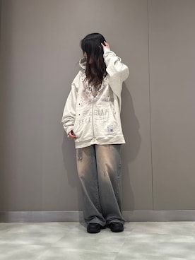 「アイテム（ローファー）」を使った、t☺︎rachanさん（レディース・158cm・30代）の夏コーディネート