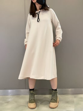 「NO NAME（ノーネーム）のアイテム（ブーツ）」を使った、t☺︎rachanさん（レディース・158cm）の春コーディネート