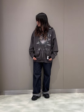 「アイテム（ローファー）」を使った、t☺︎rachanさん（レディース・158cm・30代）の夏コーディネート