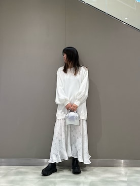 「アイテム（ワンピース/ドレス）」を使った、t☺︎rachanさん（レディース・158cm・30代）の冬コーディネート