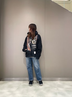 「grounds（グラウンズ）のアイテム（シューズ）」を使った、t☺︎rachanさん（レディース・158cm）の冬コーディネート
