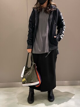「1piu1uguale3 RELAX（ウノピュウノウグァーレトレリラックス）のアイテム」を使った、t☺︎rachanさん（レディース・158cm）の冬コーディネート