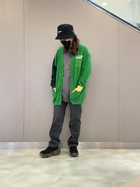 「Lucien Pellat-Finet（ルシアンペラフィネ）のアイテム（帽子）」を使った、t☺︎rachanさん（レディース・158cm）の春コーディネート