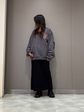 「アイテム（スウェット）」を使った、t☺︎rachanさん（レディース・158cm・30代）の秋コーディネート