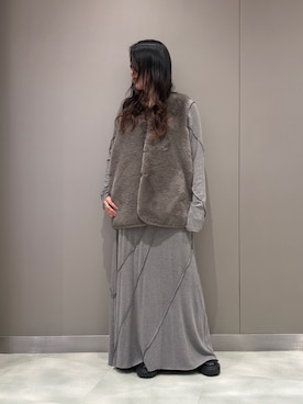 「アイテム（その他アウター）」を使った、t☺︎rachanさん（レディース・158cm・30代）の秋コーディネート