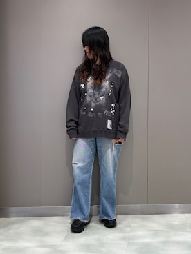 「アイテム（ローファー）」を使った、t☺︎rachanさん（レディース・158cm・30代）の夏コーディネート