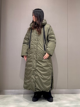 「アイテム（ダウンジャケット/コート）」を使った、t☺︎rachanさん（レディース・158cm・30代）の秋コーディネート