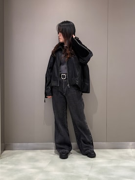 「アイテム（ローファー）」を使った、t☺︎rachanさん（レディース・158cm・30代）の夏コーディネート