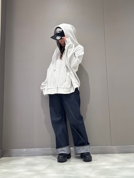 「AKIKOAOKI（アキコアオキ）のアイテム」を使った、t☺︎rachanさん（レディース・158cm）の冬コーディネート