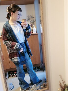 Ungrid アングリッド のデニムパンツを使った人気ファッションコーディネート 髪型 ミディアムヘアー Wear