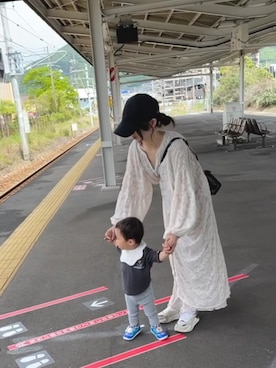 「4℃（ヨンドシー）のアイテム」を使った、haruさん（レディース・157cm）の春コーディネート