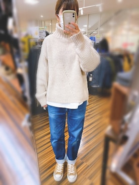 「FURRY（ファーリー）のアイテム」を使った、よっちさん（レディース・164cm）の冬コーディネート