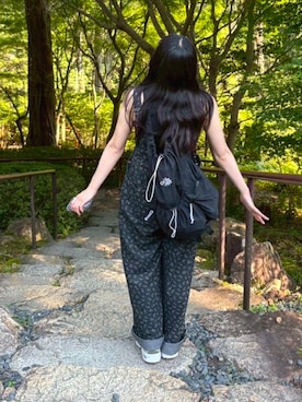「アイテム（オールインワン・サロペット）」を使った、しまさん（レディース・154cm）の夏コーディネート